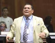 Jorge Chamba en una sesión en la Asamblea el 30 de julio del 2024.