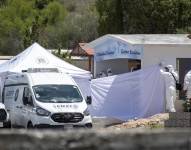 Exhumación del cuerpo de Debanhi Escobar.