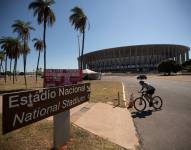 Vista exterior del estadio Mané Garrincha (Brasilia), una de las cuatro sedes de la Copa América 2021.