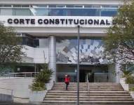 Fachada de las instalaciones de la Corte Constitucional en Quito.