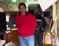 Foto de Fabricio Colón Pico, tras ser detenido por la Policia Nacional.