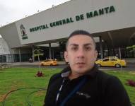 Imagen de Darwin Andrade, quien fue funcionario del Hospital del IESS de Manta,