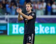 Harry Kane, del Bayern, aplaude a los aficionados al final del partido de la fase de grupos de la UEFA Champions League entre el Pafos y el Bayern Múnich, disputado en Limassol, Chipre, el 30 de septiembre de 2025. El Bayern ganó 5-1.