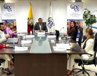 Andrés Fantoni, presidente del Cpccs, presidió la sesión de hoy (imagen referencial).