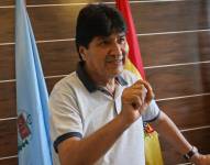 El expresidente boliviano Evo Morales habla durante una entrevista en Bolivia, el 28 de abril de 2025.