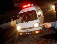 Ambulancia en Pakistán.