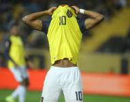 Gonzalo Plata se lamenta durante el compromiso jugado en el estadio Campeón del Siglo.