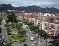 Una vista aérea de la ciudad de Cuenca.