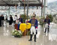 Capilla ardiente de Rodrigo Borja en el Centro Cultural Itchimbía.