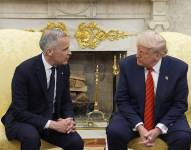 Mark Carney y Donald Trump reunidos en la Casa Blanca.