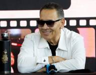 El salsero puertorriqueño Tito Nieves fue registrado este mates, 25 de febrero, durante una rueda de prensa en la que anunció su gira '50 Años - La Historia', con la que celebra medio siglo de carrera artística, en el Coliseo Miguel Agrelot de San Juan (Puerto Rico). EFE/Thais Llorca