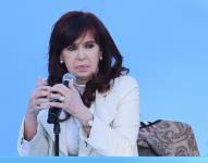 Fotografía de archivo del 27 de abril de 2024 de la expresidenta de Argentina Cristina Fernández de Kirchner participando en la inauguración del micro Estadio Néstor Kirchner en la ciudad de Quilmes, Buenos Aires (Argentina).