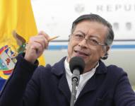 Fotografía cedida por la Presidencia de Colombia de su mandatario, Gustavo Petro.