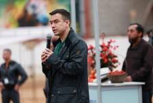Daniel Noboa en un evento en Cuenca el 29 de octubre.