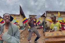 Captura de los videos publicados por la Fundación en Uganda.