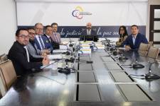 La sesión del Pleno del Consejo de la Judicatura en Quito.