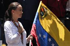 Imagen de archivo de María Corina Machado, líder de la oposición venezolana.