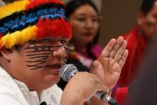 Marlon Vargas, presidente de la Conaie.