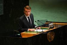 Macron en Nueva York