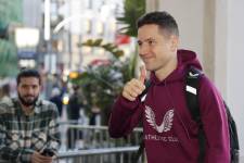 Ander Herrera arribó a Buenos Aires.