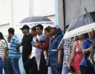 Imagen referencial de lluvias en Ecuador.