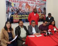 El Frente Unitario de los Trabajadores (FUT) dio una rueda de prensa para pronunciarse sobre la muerte cruzada.