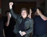 El candidato a la Presidencia de Argentina de La Libertad Avanza (ultrederecha), Javier Milei.