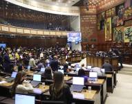 ​​​​​​Fotografía del Pleno de la Asamblea Nacional, en Quito.