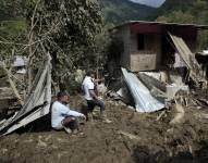 Imagen de la afección de las lluvias en Baños. Foto tomada el 17 de junio del 2024.