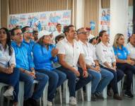 Ronny Aleaga junto a Jorge Glas, en un evento en julio de 2023.