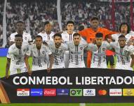 Jugadores de Liga de Quito previo al partido contra Palmeiras por la semifinal de ida de la Copa Libertadores