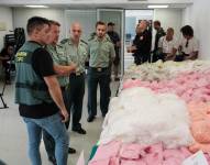 Vista de los 650 Kilos de droga que la Guardia Civil ha incautado en Ibiza, y ha detenido a nueve personas vinculadas con esta presunta trama, ocho en la isla y una en Málaga.