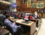 Fotografía de archivo de una votación en la Asamblea Nacional.