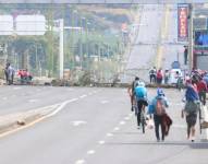Movilización en Atuntaqui.