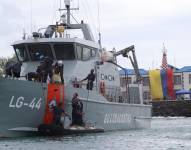 La Lancha Guardacostas “Isla Santa Cruz” fue rescatada el 26 de mayo.