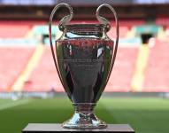 Una imagen del trofeo de la Champions League