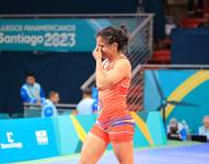 Luisa Valverde llora tras conseguir medalla de bronce en los Juegos Panamericanos Santiago 2023