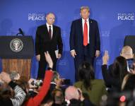 Rueda de prensa de los presidentes Vladimir Putin y Donald Trump, tras su reunión privada.