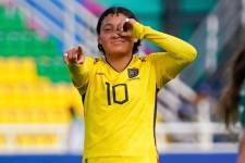 La selección ecuatoriana de fútbol sub 17 femenino celebró la goleada.