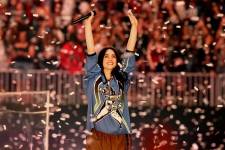 Billie Eilish en su concierto de Miami.