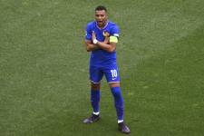 Kylian Mbappé, celebrando el triunfo.