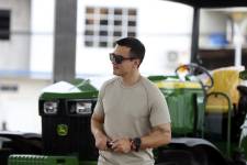 Daniel Noboa durante un evento oficial en Babahoyo el 17 de octubre.