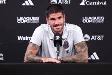 Rodrigo de Paul, nuevo jugador del Inter Miami, en rueda de prensa