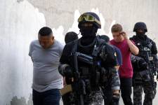 Alias Fede (el primero a la izquierda) fue detenido en enero del 2025 en Daule, Guayas.