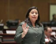 La exasambleísta Karina Arteaga, procesada por un caso más de los denominados diezmos. Archivo