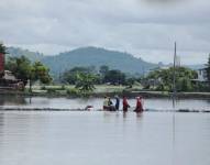 Miles de héctareas están bajo el agua en el Litoral ecuatoriano.