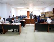 Audiencia de apelación a la prisión preventiva de dos procesadas.