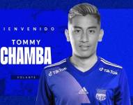 Tommy Chamba, jugador ecuatoriano.