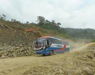Foto referencial a transportistas comerciales en Ecuador.