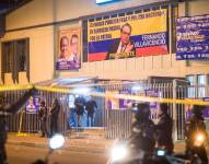 Lugar del atentado contra Fernando Villavicencio el 9 de agosto de 2023.